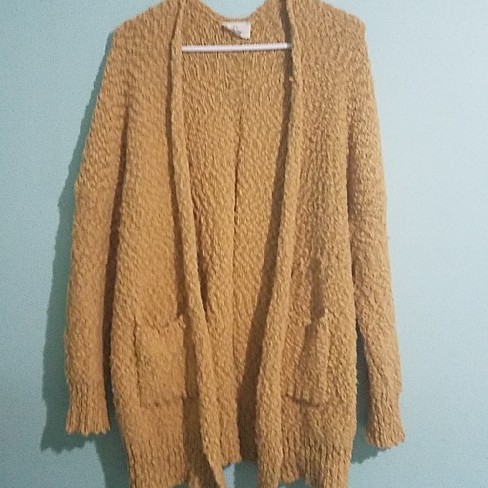 Popcorn knit cardigan